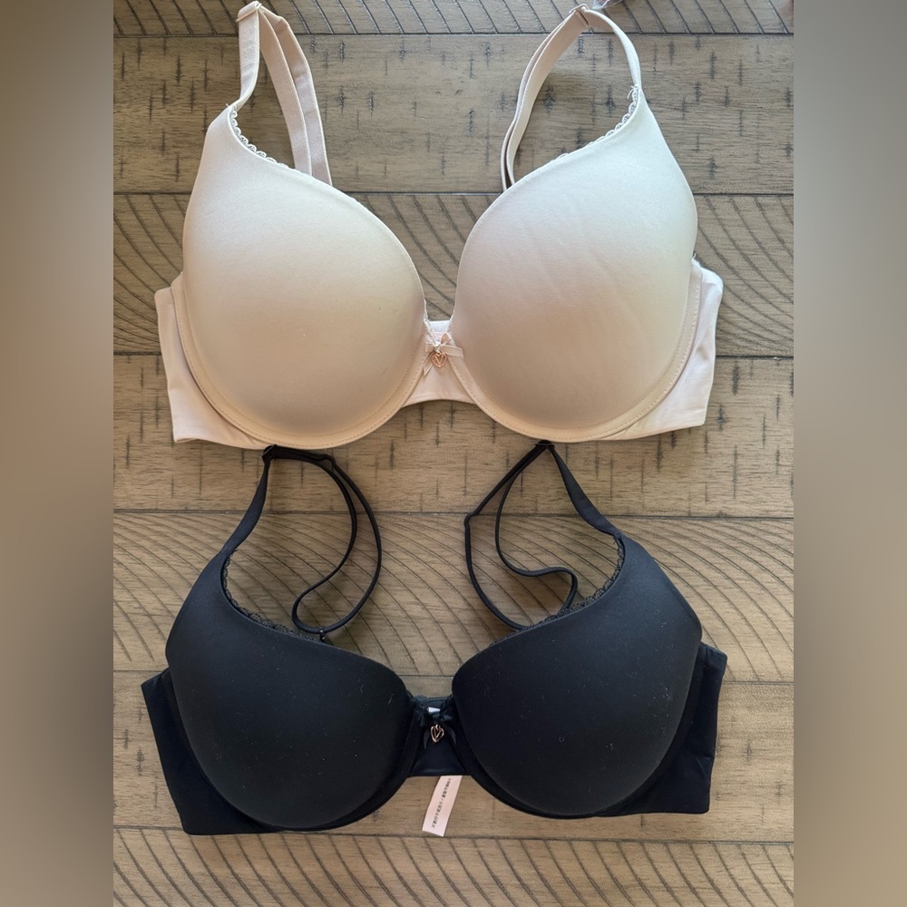 Victoria’s Secret Body By Victoria Black and Cream Bras